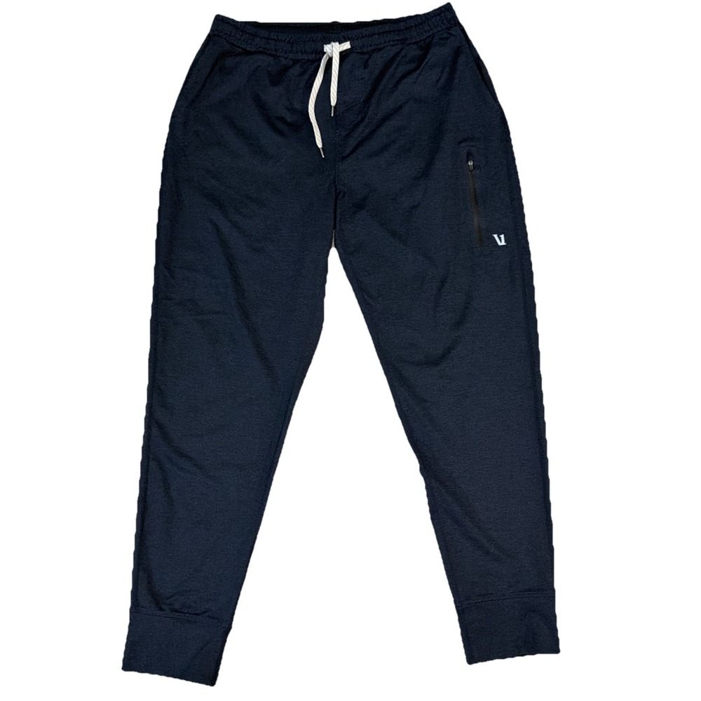 Vuori Men's Sunday Performance Joggers Pants Heather Ink EUC Large (32-36x28)